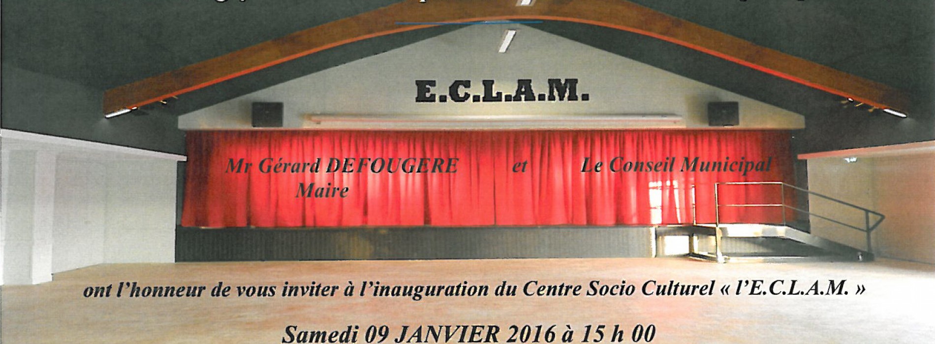 Inauguration du Centre Socio Culturel