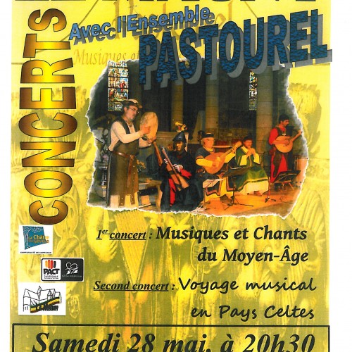 CONCERTS AVEC L’ENSEMBLE PASTOUREL Samedi 28 Mai 20h30-Eglise et Grange du Prieuré à Le Magny