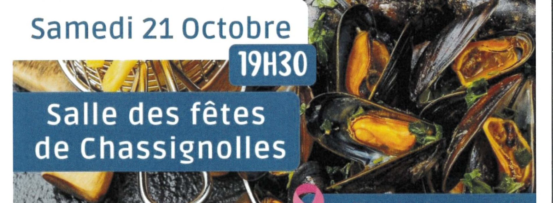 SOIREE MOULES FRITES SAMEDI 21 OCTOBRE A CHASSIGNOLLES
